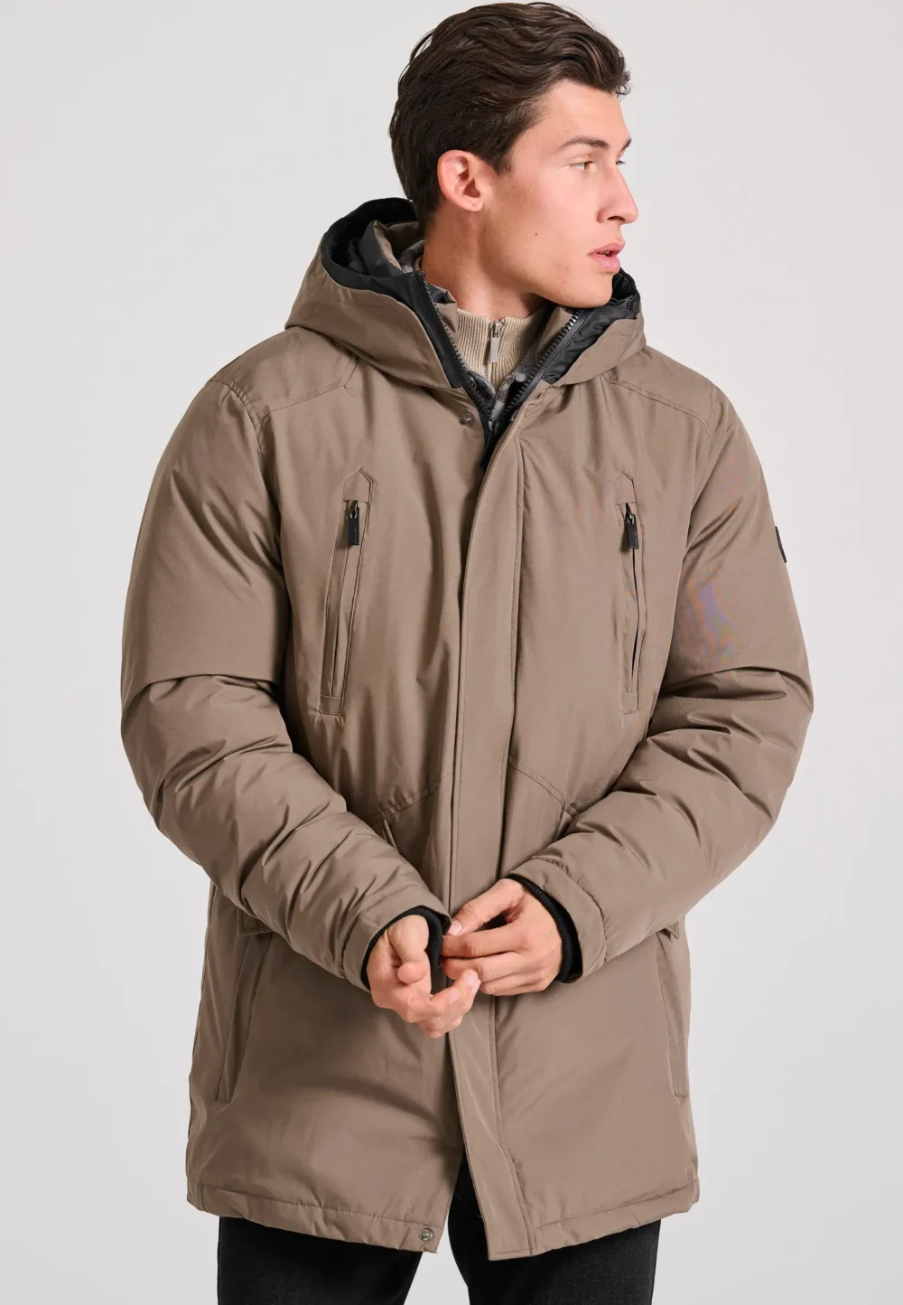 Comfort παρκά με επένδυση και κουκούλα