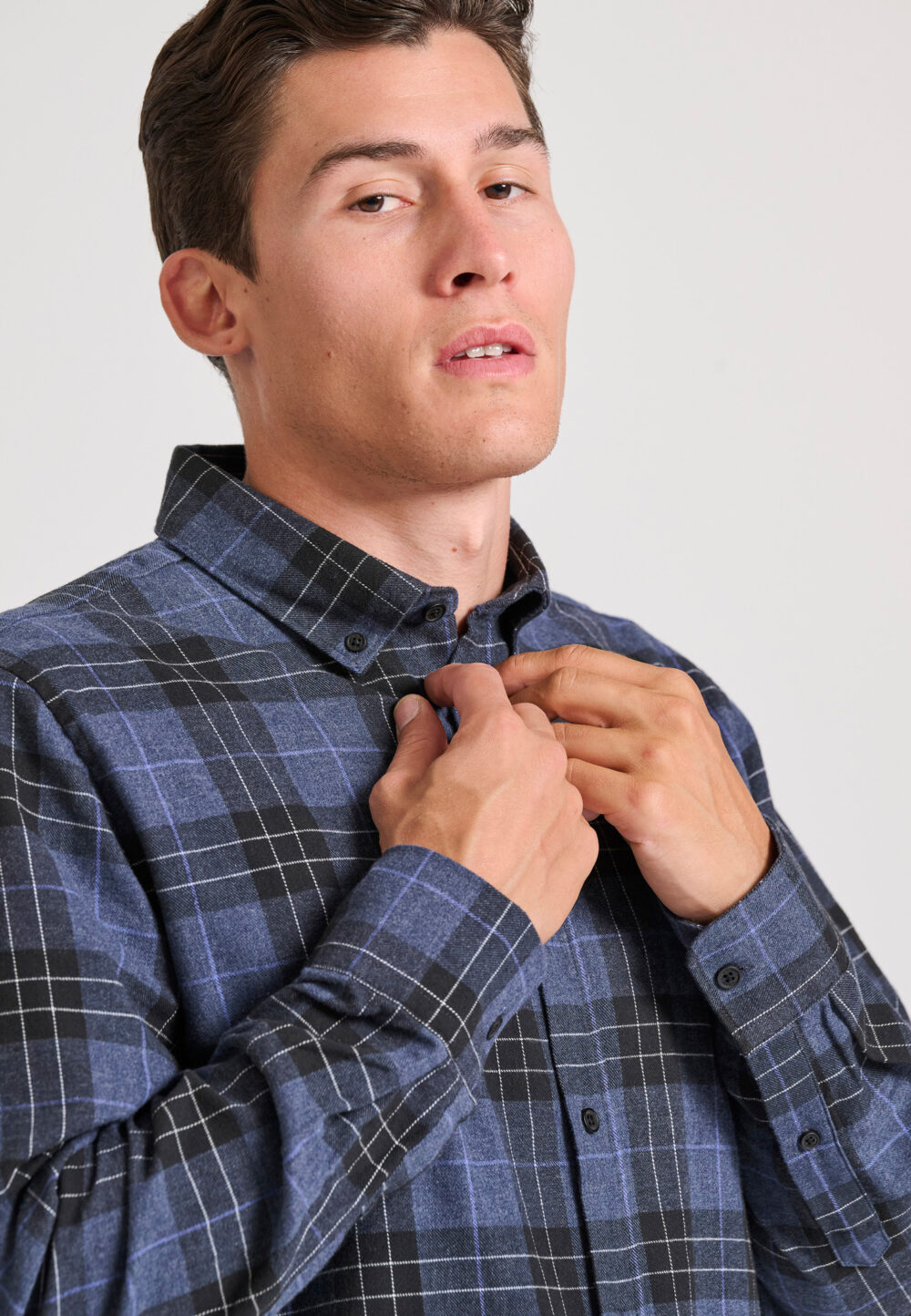 Ανδρικό flannel καρό πουκάμισο