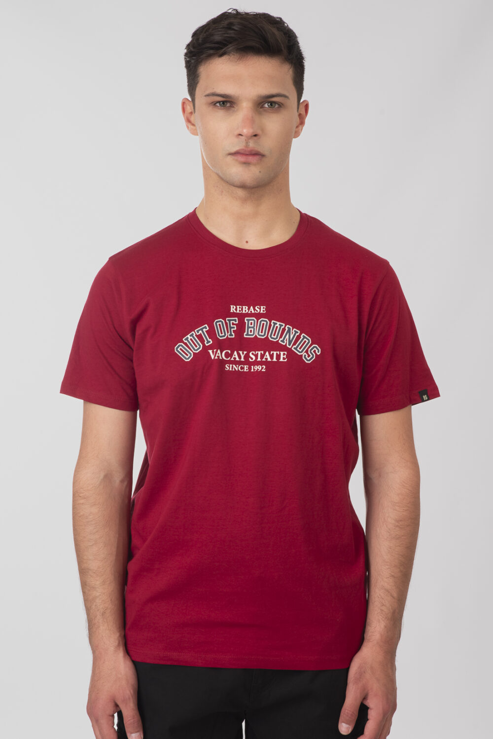 T-Shirts with Print - Deep Red - Rebase