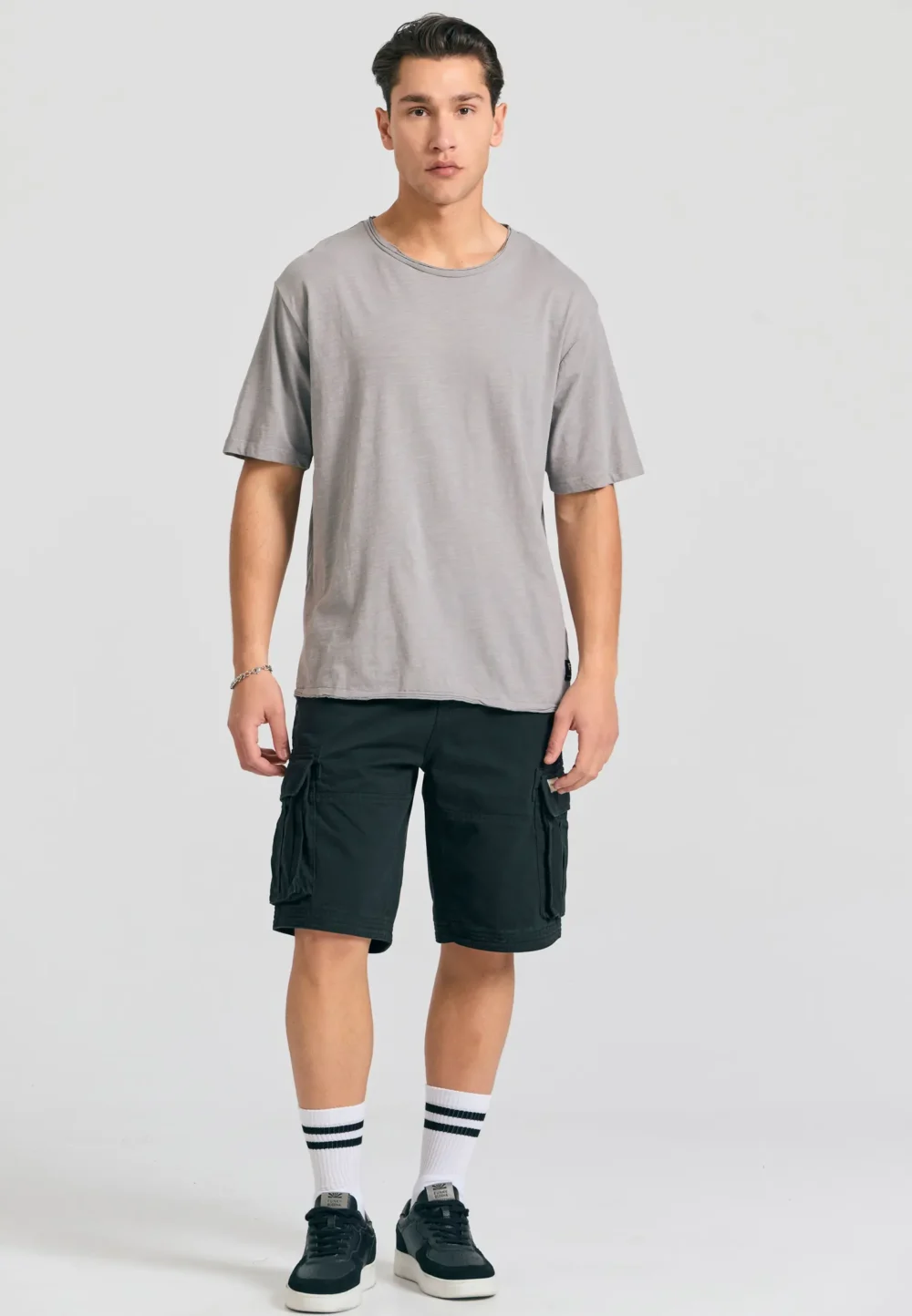 Relaxed fit t-shirt με raw edges -Elephant - Funky Buddha