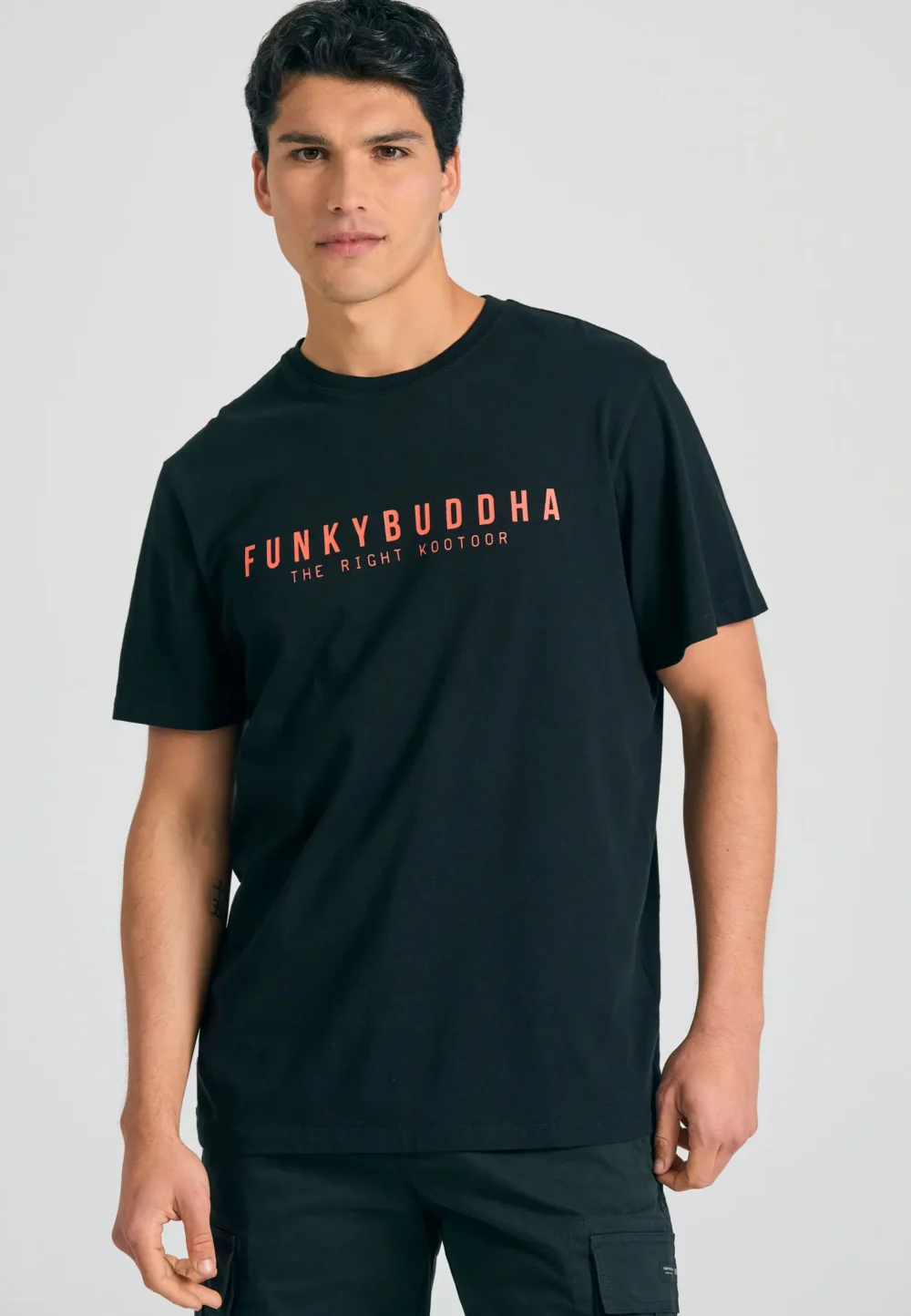 T-shirt με Funky Buddha τύπωμα - Black - The essentials