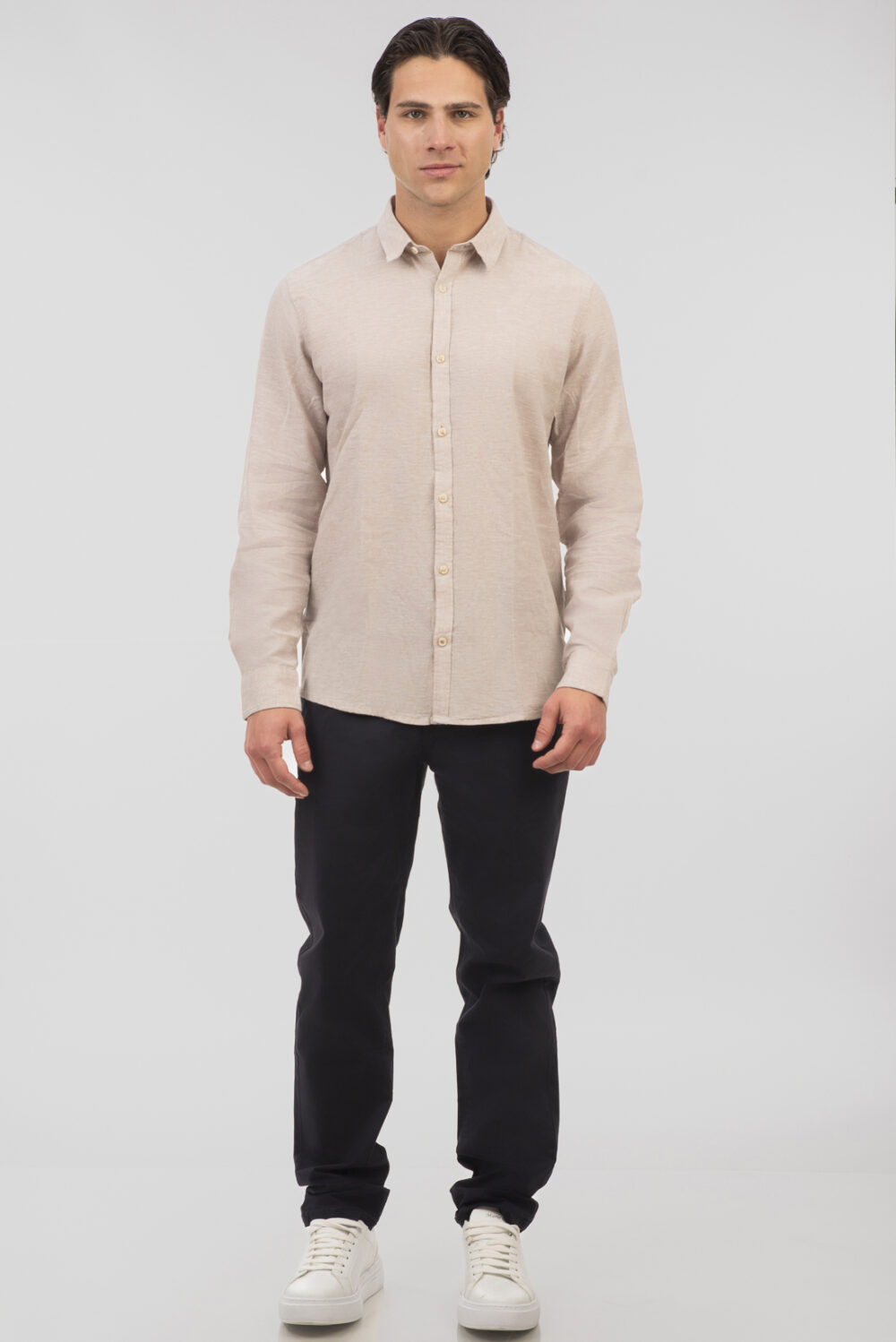 Ανδρικο πουκαμισο λινο rebase