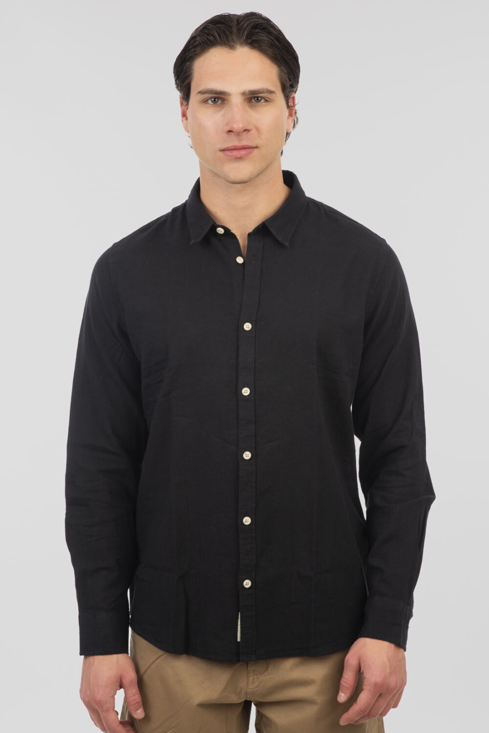 Ανδρικο πουκαμισο λινο rebase