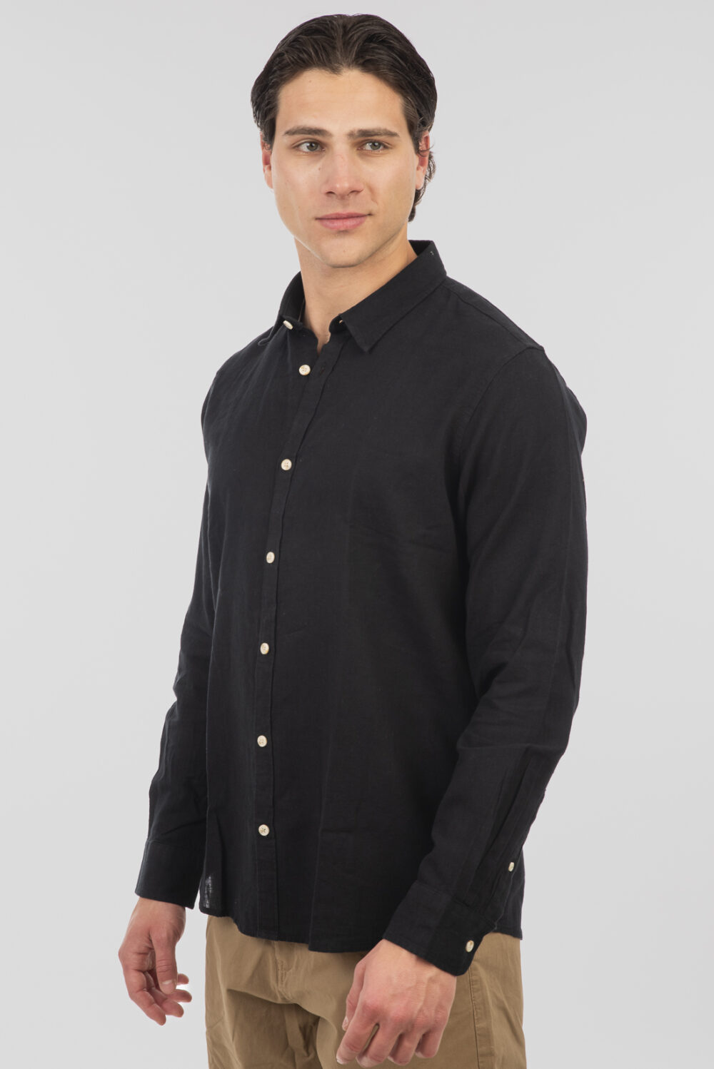 Ανδρικο πουκαμισο λινο rebase