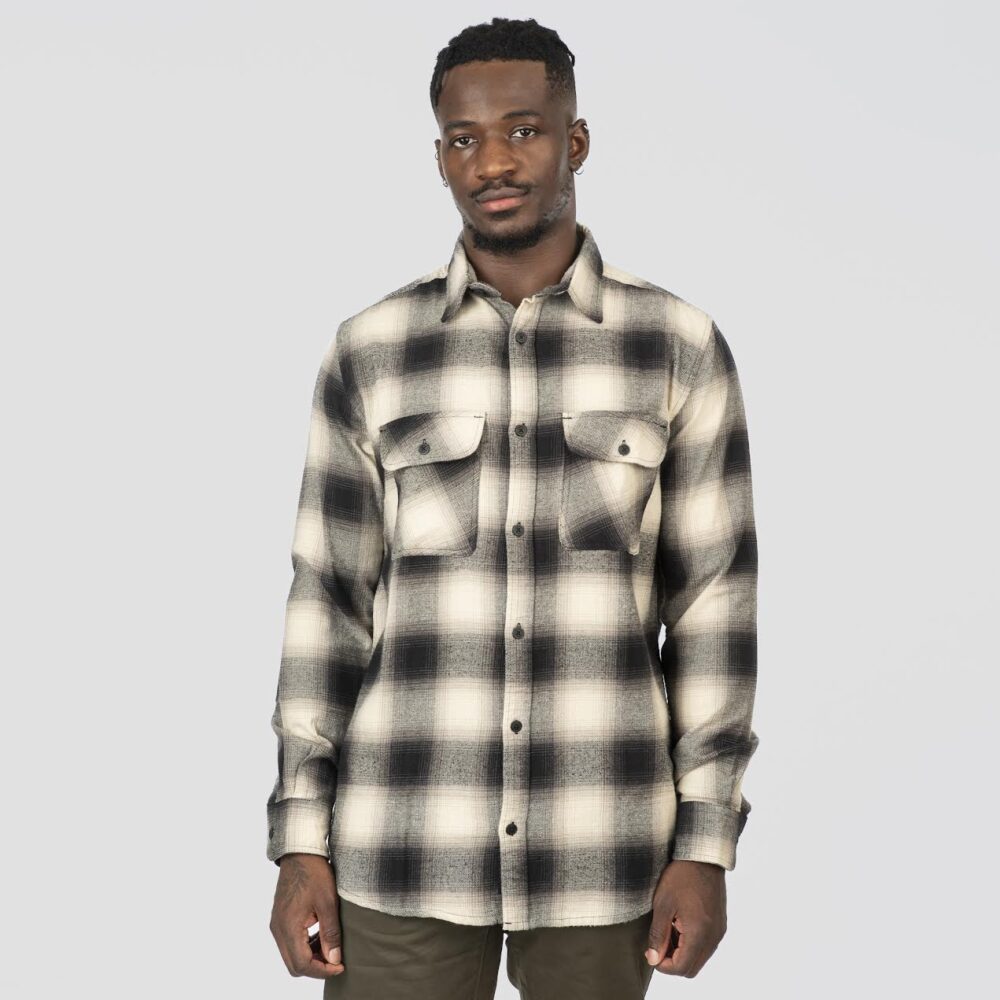 Shirts Fannel- BLACK GREIGE