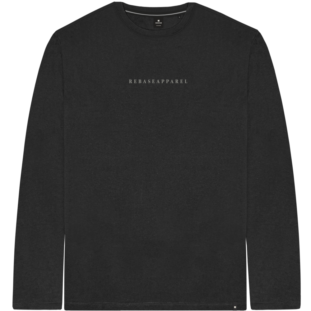 T-SHIRT Longsleeve with High Density Print- PURE BLACK