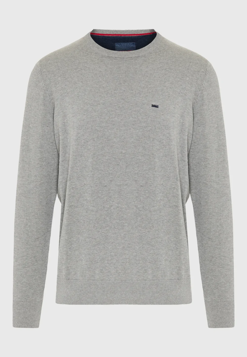 Ανδρικό Πλεκτό με Λαιμόκοψη- GREY MEL