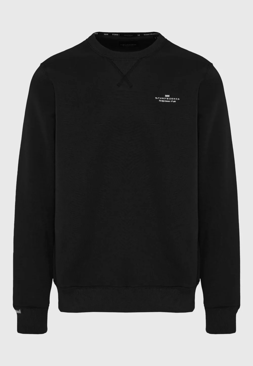 Ανδρικό φούτερ με τυπωμένο logo- BLACK