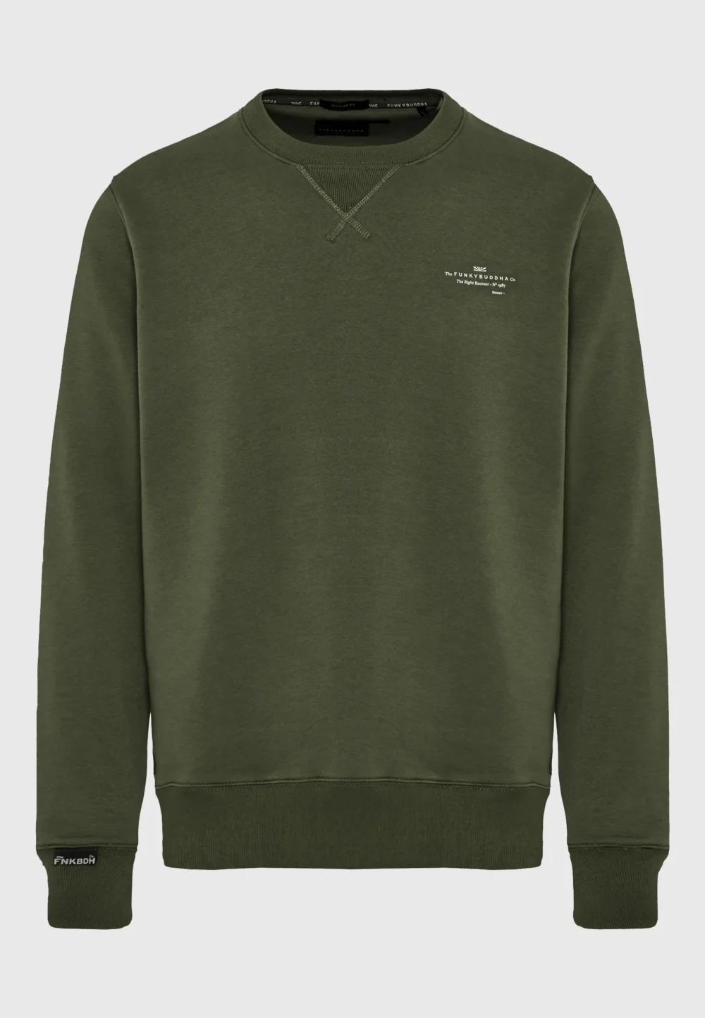 Ανδρικό φούτερ με τυπωμένο logo- PINE GREEN