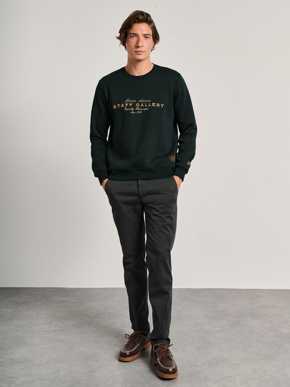 Ανδρικό Φούτερ Λαιμοκοψη- BLUE NAVY