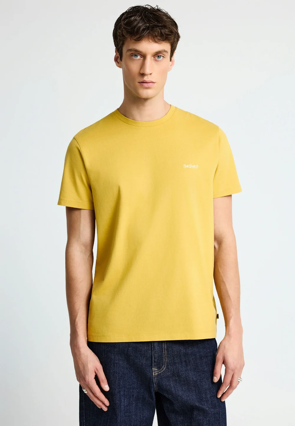 Ανδρική μπλούζα κοντό μανίκι- OIL YELLOW