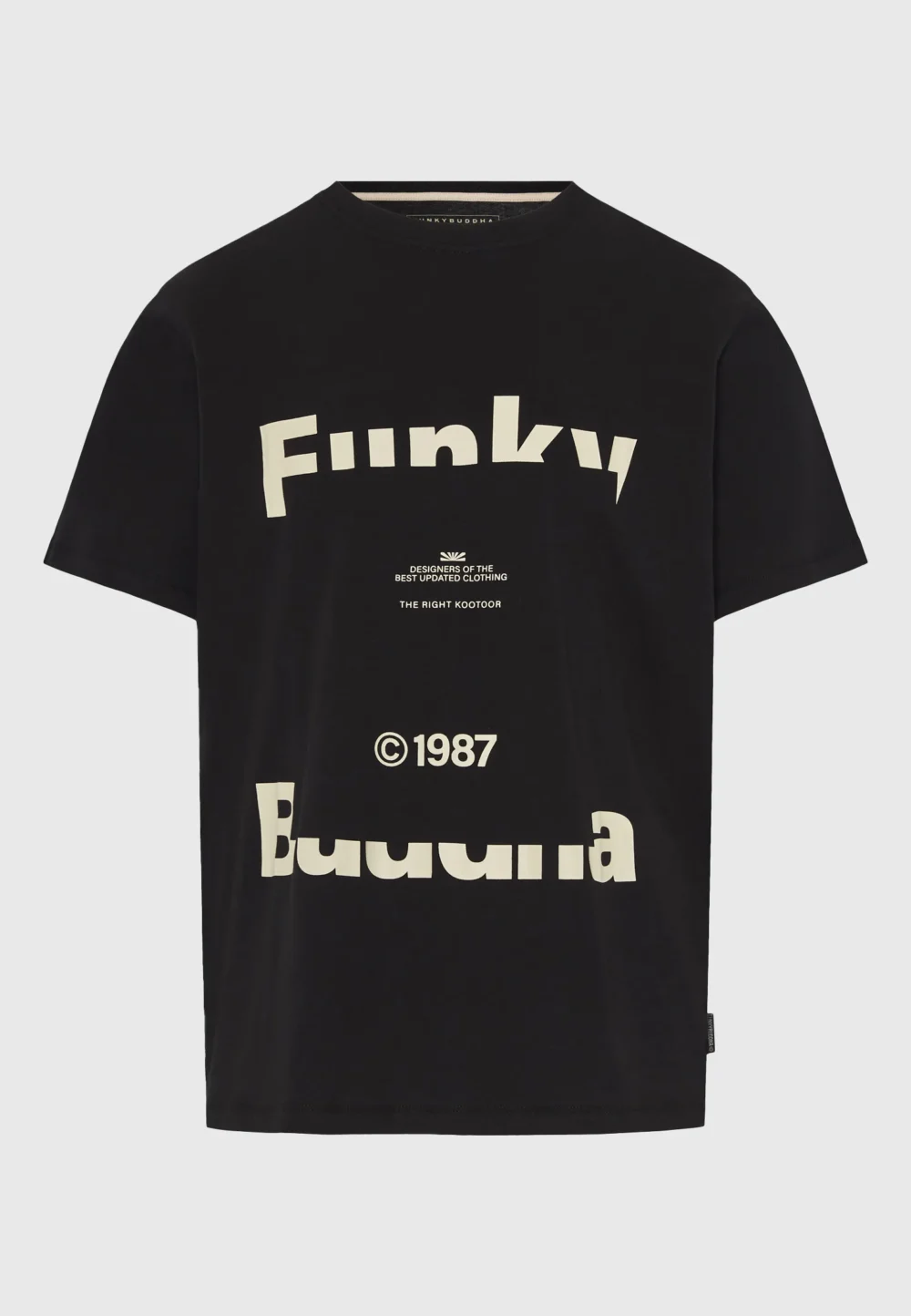 Ανδρική μπλούζα κοντό μανίκι και τύπωμα- BLACK