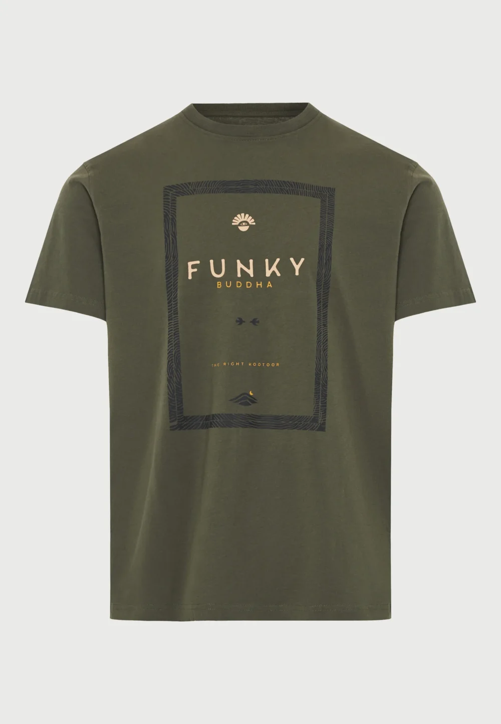 Ανδρικό βαμβακερό t-shirt με τύπωμα- DEEP FOREST